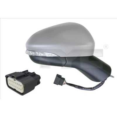 Imagen de Espejo retrovisor Tyc 310 0242 izquierda imprimado para ajuste elect. espejo, asférico, calefactable FORD: Mondeo 5 Limousine