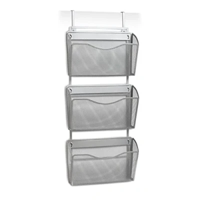 Imagen de Zeller x Caja de Almacenamiento bambú Blanca, Metal, Gris, 35.5x9x85.5 cm