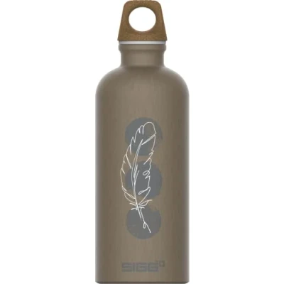 Imagen de SIGG Traveller MyPlanet Lighter botella cantimplora (0.6 L), hermética neutral para el clima, de aluminio ligera fabricada en Suiza