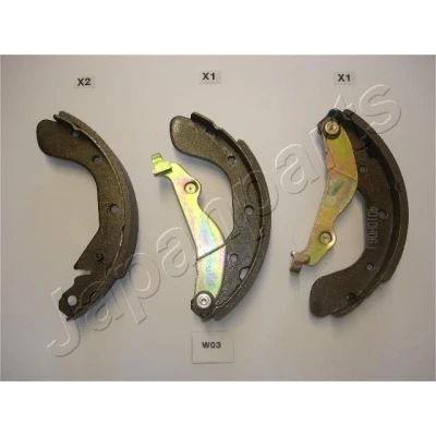 Imagen de ASHIKA 55 W0 003 Zapatas de Freno Eje trasero 200 36,3 CHEVROLET: Aveo / Kalos Berlina, Hatchback, Hatchback