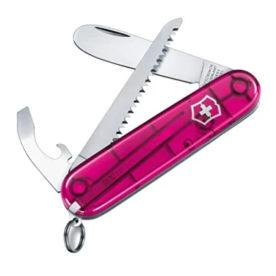 Imagen de Victorinox, My First Navaja Multiuso Suiza, Cuchillo bolsillo, Regalo, 9 Funciones, Hoja grande with rounded tip, Abrelatas