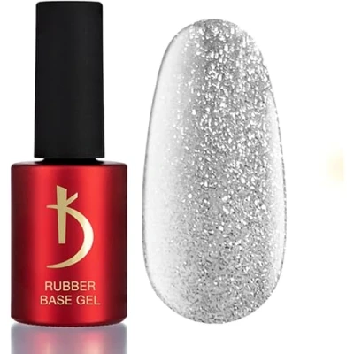 Imagen de Kodi Professional Esmalte Semipermanente Plata Purpurina Reflectante 15ml Esmaltes Semipermanentes para Uñas Rubber Base Gel Silver Glitter Reflective Coat