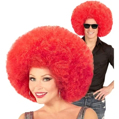 Imagen de Widmann Peluca afro, rizos, Disco Fever, años 60 / 70, fiesta temática, carnaval