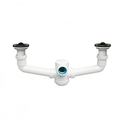 Imagen de Jimtem M103110 Sifon doble extensible horizontal con valvula s 10 1 1/2
