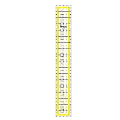 Imagen de Liquidraw Regla de acolchado acrílico imperial 2.5 x 18 pulgadas, plantilla rectangular transparente para coser y medir
