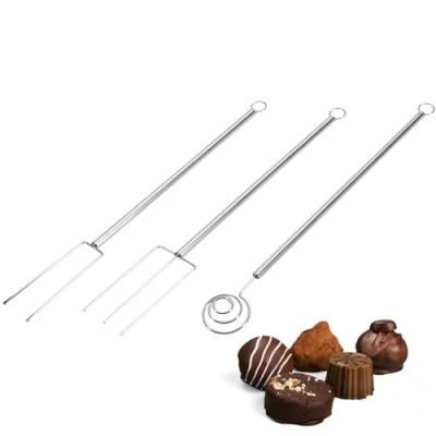 Imagen de Westmark 31482260 Juego Praliné, 3 Piezas, Cubiertos para Chocolate, Tenedor Espiral y 2 coger, Sujetar Colocar, Acero Inoxidable