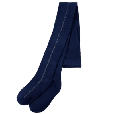 Imagen de Pantis Infantil Azul Marino 128, Medias para niños, el Cole, Leggings de algodón, niñas, Cole