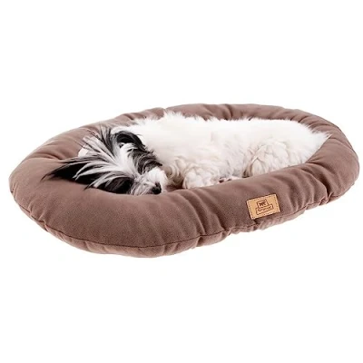 Imagen de Ferplast Cojín Cama para Perros y Gatos Relax Microfleece 45/2 Suave Acolchado Lavable Micropolar Taupe
