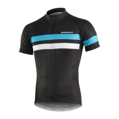 Imagen de BERGRISAR Camiseta de Ciclismo Manga Corta para Hombre, 3+1 Bolsillos con Cremallera 8001 Azul S