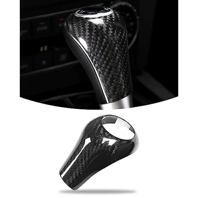 Imagen de LIMBQS Gear Shift Knob Cover para Mercedes Benz W204 W212, Sticker Trim A C E G GLS Class (True Carbon)