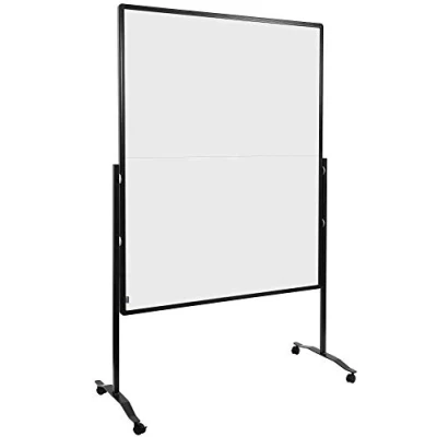 Imagen de Legamaster Premium Plus Pared de moderación plegable (150 x 120 cm, doble cara, superficie revestida cartón, se puede utilizar como partición, incluye 4 ruedas bloqueables y ganchos papel)
