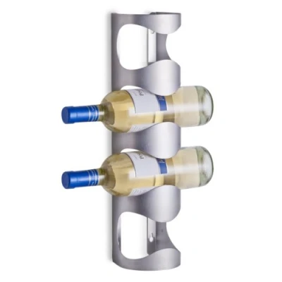 Imagen de Zeller 27365 Botellero de Pared, Acero Inoxidable, Gris, 11.5x9.8000000000000007x45 cm