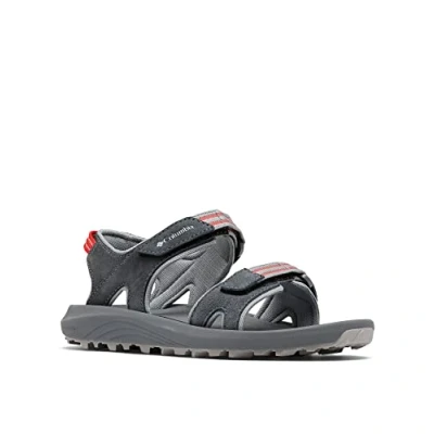 Imagen de Columbia Trailstorm Hiker 2 Strap Sandalias De Senderismo Y Trekking para Mujer, Gris (Graphite x Red Hibiscus), 36 EU