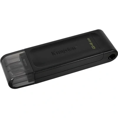 Imagen de KINGSTON Technology Datatraveler 70 Unidad Flash USB 64 GB, Tipo C 3.2 Gen 1 (3.1 1), Negro
