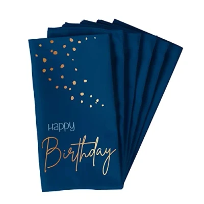 Imagen de CoK Serviettes Happy Birthday Elegant True Blue 33 x cm Pack of 10