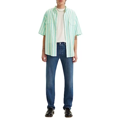 Imagen de Levi&#039;s 501 Original Unisex Vaqueros rectos, Talla: 34x34, Medium indigo stonewash