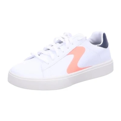 Imagen de Skechers Top, Eden LX de Grado Superior Mujer, Blanco Duraleather Azul Marino Rosa Trim, 41 EU