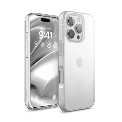 Imagen de elago Funda Hybrid Clear Compatible con para iPhone 16 Pro 6.3&quot; Tecnología Híbrida PC + TPU, Parachoques a Prueba de Golpes, Protección Elevada la Cámara, Resistente los Arañazos (Clear)