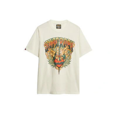Imagen de Camiseta gráfica holgada Superdry Biker Rock