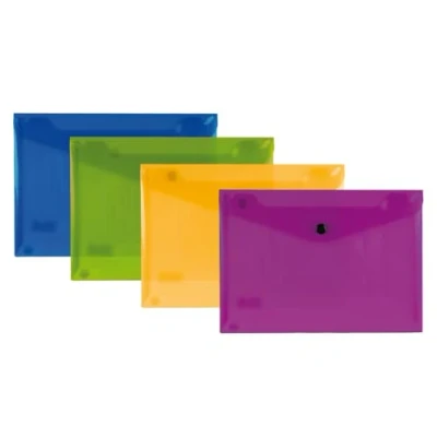 Imagen de Carpeta liderpapel dossier broche polipropileno din a5 pack de 4 colores surtidos