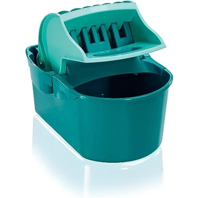 Imagen de Leifheit cubo escurridor Profi Compact con asa de transporte, agua para prensar la mopa, plástico prensa integrada, 8 litros