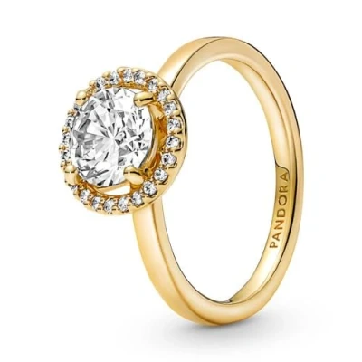 Imagen de Pandora Timeless Mujeres Anillo Baño de oro 14 quilates 161234C01 52