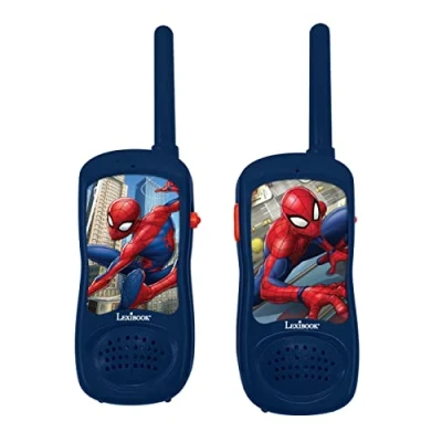 Imagen de Lexibook Spiderman, walkie talkies, juego de comunicación para niños, infantil, clip cinturón, funciona con pilas, rojo y azul, TW11SP, talla única, modelo surtido