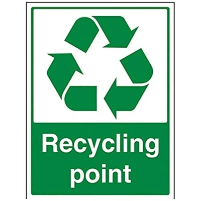 Imagen de Señal de punto reciclaje VSafety, vertical, 300 mm x 400 mm, plástico rígido 1