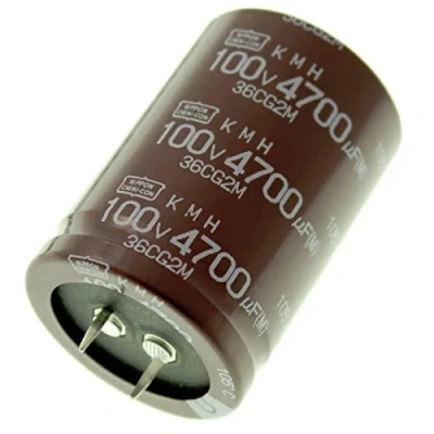 Imagen de Snap In Elko Kondensator Radial 4700µF 100V 105C EKMH101VNN472MA50S d35x50mm 4700uF