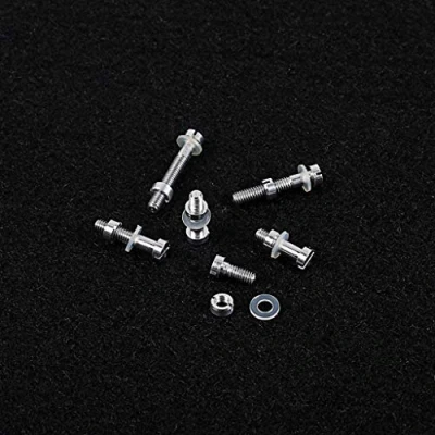 Imagen de Alnicov Kit de montaje lápiz óptico cartucho cabezal giratorio 6 uds, juego arandelas tuerca y tornillo Metal, accesorios para tocadiscos Lp