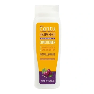 Imagen de CANTU Acondicionador de Semilla Uva Hidratación y Nutrición Ideal para Cabello Rizado Seco Sin Parabenos ni Sulfatos, 400 ml