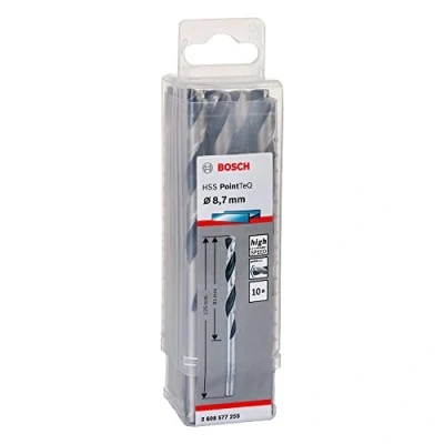 Imagen de Bosch Professional 10 brocas helicoidales HSS PointTeQ, para metal, 8.7 x 81 125 mm, accesorio de taladro