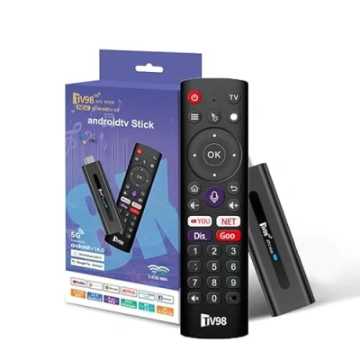Imagen de Android TV Stick 4K DDR4 2GB RAM 16GB ROM H313 Quad Core 64bit WiFi5 Dual 2.4G/5G WiFi HDR10+ HD Smart Box (H 2+16 App)