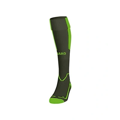Imagen de JAKO Calcetines Unisex Lazio, adulto, calcetas, 3866, Color caqui/verde neón., 2 (31 34)