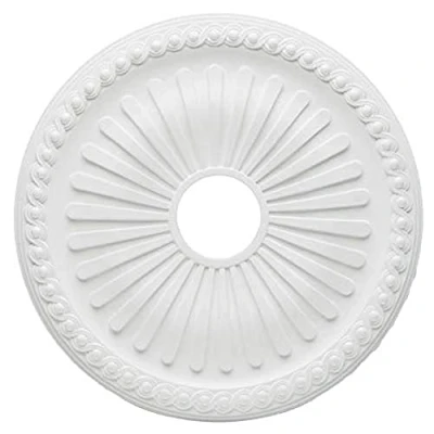 Imagen de Westinghouse Lighting Finish Ceiling Medallion 77752 Rosetón para techo con acabado blanco 50,8 cm, 50,80 cm