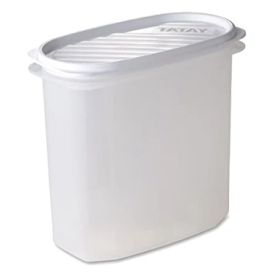 Imagen de Tatay Fiambrera de Alimentos, Hermética, 2L Capacidad, Tapa Flexible a Presión, Libre BPA, Apto Microondas y Lavavajillas, Color Blanco, Medidas: 18.4 x 9.7 17.8 cm