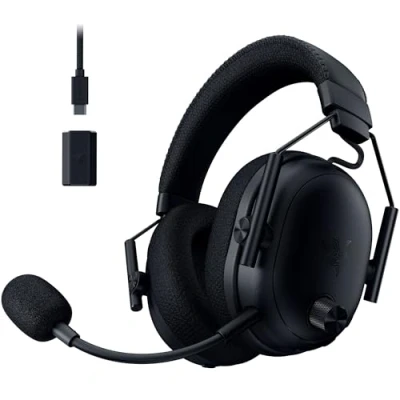 Imagen de Razer BlackShark V3 Pro Auriculares inalámbricos para Esports con cancelación Activa de Ruido (ANC) Diafragmas 50mm Micrófono extraíble Wireless 2,4GHz &amp; Bluetooth FPS PC/Mac Negro