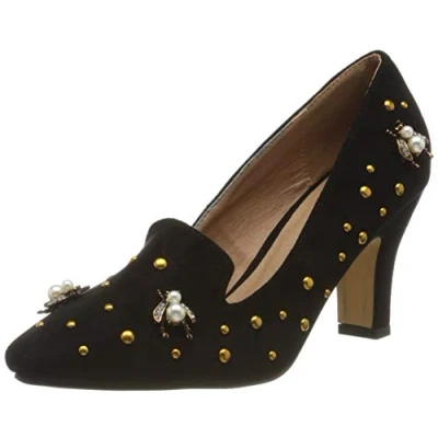 Imagen de El Caballo Alanís, Zapato de tacón Mujer, Negro, 38 EU