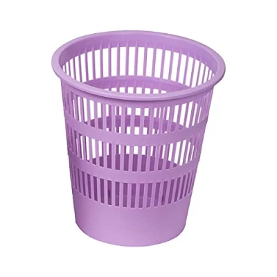 Imagen de FELIXMANIA Papelera de Plástico Rejilla 12 Litros Color Pastel (Violeta)