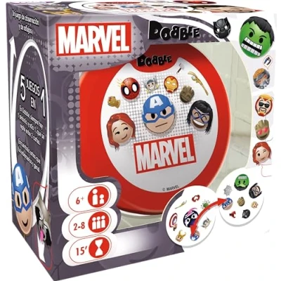 Imagen de Zygomatic Dobble Marvel Emoji Juego De Cartas Acción y Reflejos a Partir 7 Años 2 8 Jugadores 15 Minutos por Partida Español Portugués