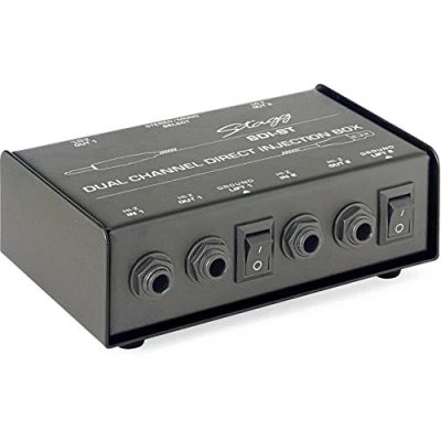 Imagen de Stagg 2 Channel Passive DI Box With Mono/Stereo Switch SDI ST