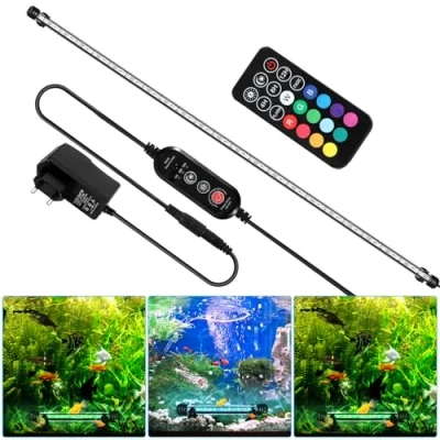 Imagen de Einfeben 92CM LED Acuario Luces, Multicolor 9W Luz para Acuarios de Agua Dulce