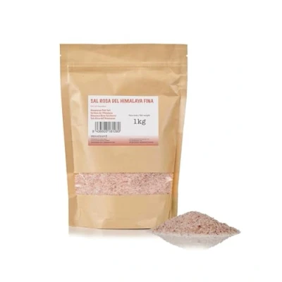 Imagen de FRISAFRAN sal Rosa del himalaya fina 1kg 100% Natural no refinada Alto contenido de minerales Origen Pakistán