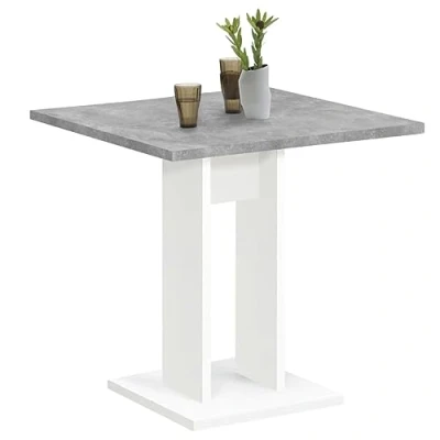 Imagen de FMD Möbel Mesa de, Madera de ingeniería, Blanco Hormigón La, ca. 70 x 75 cm