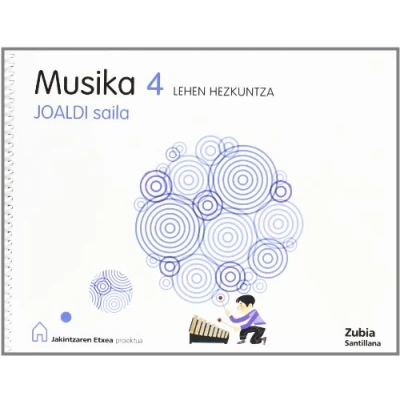 Imagen de Musika 4 Lehen Hezkuntza Joaldi Salila Jakintzaren Etxea Euskera Zubia 9788498940145 (SOL FA MI)