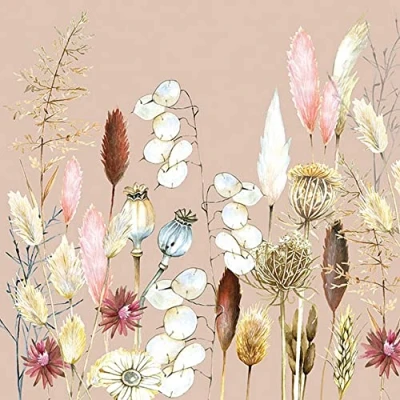 Imagen de Servietten Blumen 20 servilletas mezcla de hierbas flores primavera verano decoración mesa 33 x cm