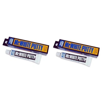 Imagen de Outletdel ocio Pack 2 Unidades Masilla Putty Blanca. Mr Hobby. (50 Gramos en Total). Secado rapido