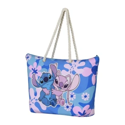 Imagen de Disney Lilo y Stitch Hug Bolsa de Playa Soleil, Rosa, 52 x 37 cm