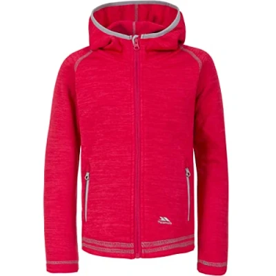 Imagen de Trespass Bondad Chaqueta de Forro Polar con Capucha, Unisex niños, Frambuesa Marl, 2 3 años