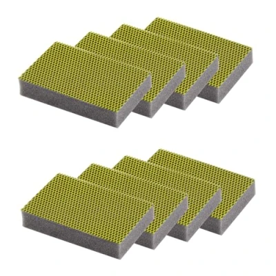 Imagen de MAYA Estropajo Profesional EVO XL para Todas Las Superficies. Limpia sin Rayar. No Deja Restos de Fibras. Lavables a Máquina. Dimensiones 9x13,5x2,6 cm. Pack 8 Estropajos (Amarillo)